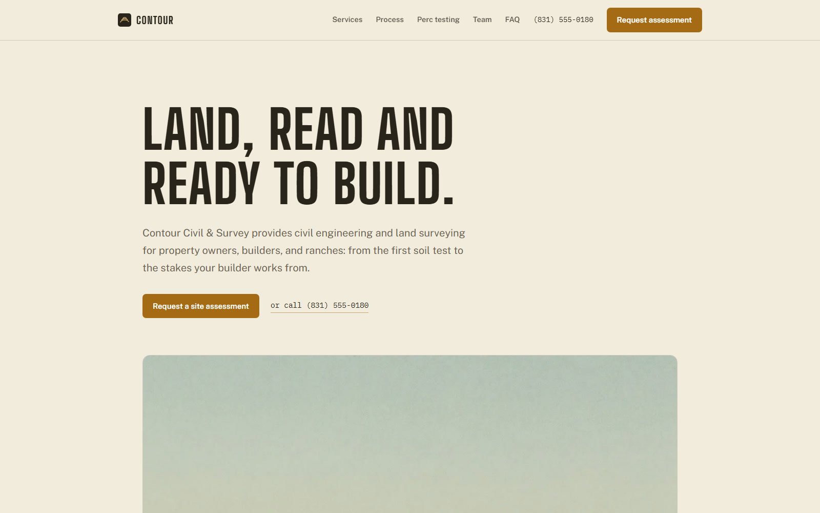 The minimal demonstration build for Contour Civil and Survey